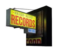 Retro Record Player Wall Light | LED Sconce for Studio Decor | Eye Catching Yellow Music Lamp | Vintage Wall Lighting for Bedroom Restaurant Record Store Living Room