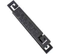 Retro Rectangle Door Handle with Carved Design, Luxury Villa Large Door Push Pull Knob, Commercial Square Entrance Door Handles, Not Fading(Schwarz,80cm/31 1/2")
