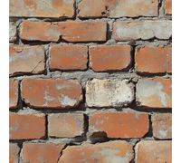Retro Red Bricks Peel and Stick Wallpaper 40CM×12M, Brown Brick Pattern Patterned Self Adhesive Wallpaper Sticky Back Plastic Vinyl Film Contact Paper for Bedroom Kitchen Wall Cabinet Shelf