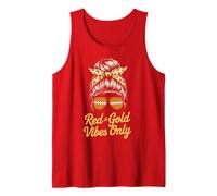 Retro RED Gold Vibes ONLY Field Day Tournament Summer Camp Tank Top