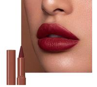 Retro Red Matte Lip Stick, Long Lasting Lipstick for Women, Hot Color Smooth Full-Coverage Moisturizing Waterproof Lip Pen, Deep Red Tinted Lip Balm Gift for Women