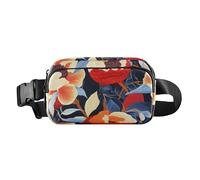Retro Red Pomegranates Fruit Flowers Fashionable Zipper Fanny Pack Sling Bag for businesswoman Water Resistant with Adjustable Strap for Travel Running Hiking para hombre de, retro Red pomegranates