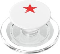 Retro Red Star Distressed Revolution Vintage Retro PopSockets PopGrip for MagSafe