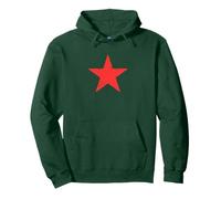 Retro Red Star Distressed Revolution Vintage Retro Pullover Hoodie