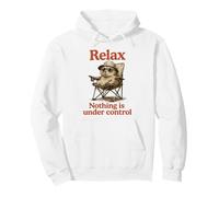 Retro Relax Nothing Is Under Control Funny Capybara Summer Pullover Hoodie