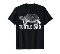 Retro Reptile Animals Turtle Dad Tortoise Lover T-Shirt