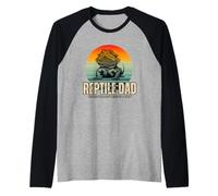Retro Reptile Parent- Because Plants and Dogs Were Too Easy Raglan Baseball Tee