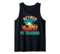 Retro Retired PE Teacher Physical Education Coach Retirement Tank Top