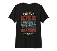 Retro Retirement I'm Not Retired I'm A Professional Grandpa Premium T-Shirt