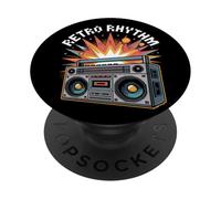 Retro Rhythm Pop Culture Retro Video Game PopSockets Adhesive PopGrip