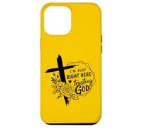 Retro Right Here Trusting God - Bible Verse Christian Faith Case for iPhone 12 Pro Max