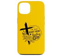 Retro Right Here Trusting God - Bible Verse Christian Faith Case for iPhone 13