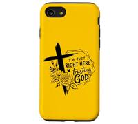 Retro Right Here Trusting God - Bible Verse Christian Faith Case for iPhone SE (2020) / 7/8