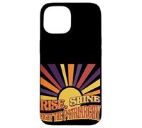 Retro Rise Shine Fight the Patriarchy Sunburst Graphic Case for iPhone 15