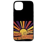 Retro Rise Shine Fight the Patriarchy Sunburst Graphic Case for iPhone 15 Plus