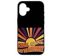 Retro Rise Shine Fight the Patriarchy Sunburst Graphic Case for iPhone 16