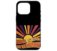 Retro Rise Shine Fight the Patriarchy Sunburst Graphic Case for iPhone 16 Pro
