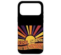 Retro Rise Shine Fight the Patriarchy Sunburst Graphic Case for iPhone 17 Pro Max