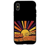 Retro Rise Shine Fight the Patriarchy Sunburst Graphic Case for iPhone X/XS