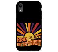 Retro Rise Shine Fight the Patriarchy Sunburst Graphic Case for iPhone XR
