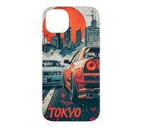 Retro Rising Sun Distress Tokyo JDM Drift Racing Cars Art Case for iPhone 14 Plus