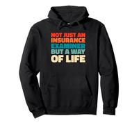Retro Risk Assessment Claims - Vintage Insurance Examiner Pullover Hoodie