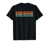 Retro Rn Team Thin Line - Red Vintage Registered Nurse T-Shirt