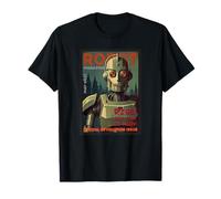 Retro Robot Revolution Classic Sci-Fi Vibes T-Shirt