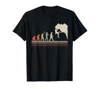 Retro Rock Climbing Evolution Funny Climbing Design For Men T-Shirt