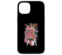 Retro Rock Polka Dot Dress Guitar Lady Case for iPhone 13