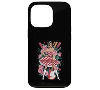 Retro Rock Polka Dot Dress Guitar Lady Case for iPhone 13 Pro