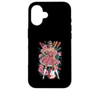 Retro Rock Polka Dot Dress Guitar Lady Case for iPhone 16