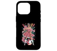 Retro Rock Polka Dot Dress Guitar Lady Case for iPhone 16 Pro