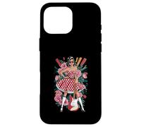 Retro Rock Polka Dot Dress Guitar Lady Case for iPhone 16 Pro Max
