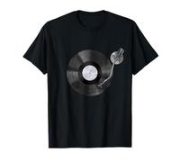 Retro Rock & Roll Vinyl Record Music Melting Graphic Designs T-Shirt