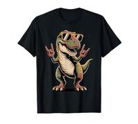 Retro Rock T-Rex Dinosaur Funny Prehistoric Men, Women & Kid T-Shirt