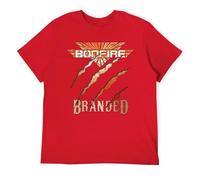 Retro Rock World Tour Graphic Cotton Men's T-Shirt - Vintage Concert Style Band Tee Red-Style 4XL
