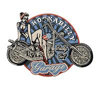 Retro Rockabilly 80s Biker Iron-On Patch | Vintage Motorcycle Cowl Embroidery Patch, USA America ironable Patch, Motorcycle Jacket Iron on Patches, Old School Badges Finally Home