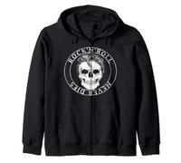 Retro rockabilly rock n roll rock star rock band rocker Zip Hoodie