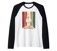 Retro Rocket Launch Galaxy Astronomy Vintage Space Raglan Baseball Tee