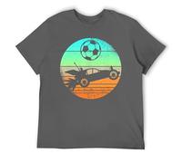 Retro Rocket RC Soccer Car Gamer Gift T-Shirt for Men - Perfect for Father's Day Dark Gray-Style 6XL
