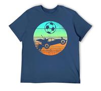 Retro Rocket RC Soccer Car Gamer Gift T-Shirt for Men - Perfect for Father's Day Navy-Style 4XL