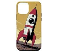 Retro Rocket Ship on Mars Case for iPhone 12 mini