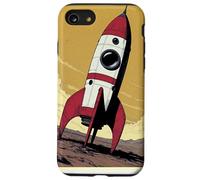Retro Rocket Ship on Mars Case for iPhone SE (2020) / 7/8