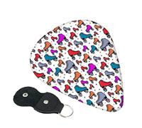 Retro Roller Skates Colorful Guitar Picks, 6 Pack Includes Thin(.46mm), Medium(.71mm) & Heavy Gauges(.96mm) Suitable For Guitar, Ukulele, Etc.