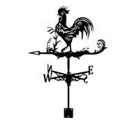 Retro Rooster Weathercock Wind Weathercock Direction Shape Decoration Hangs Torso Statue (One Size)