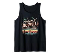 Retro Roswell New Mexico UFO Alien 1947 Souvenir Tank Top