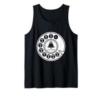 Retro Rotary Phone Dial Classic Telephone Vintage Tank Top