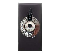 Retro Rotary Phone Dial On Case Cover For Sony Xperia XZ2 Premium