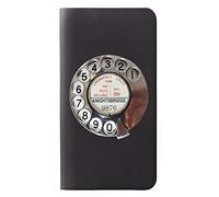 Retro Rotary Phone Dial On PU Leather Flip Case Cover For Sony Xperia XA2